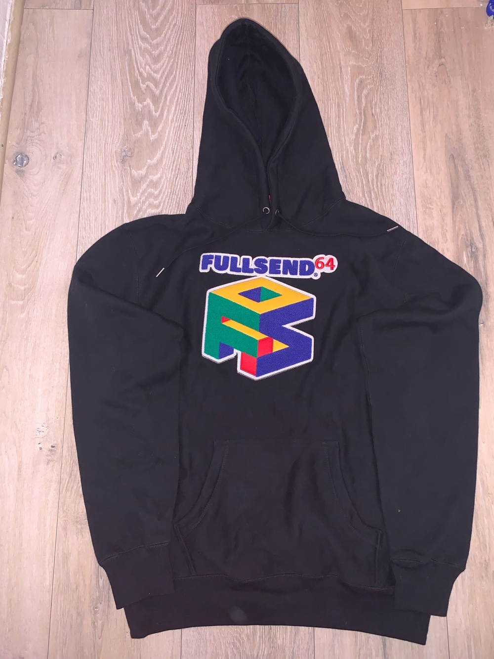 Nelk Boys FULL SEND 64 Black Hoodie Size: Medium Brand New DS With Tags
